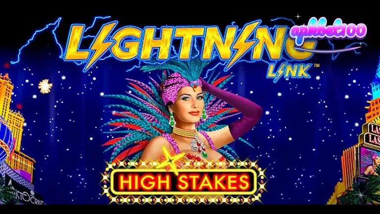 Tampilan antarmuka slot Lightning Link High Stakes dengan tema mewah Las Vegas